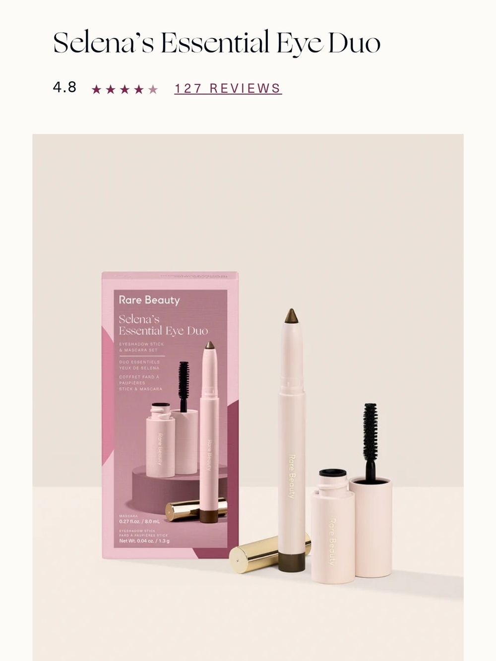 Rare Beauty Selena's Essential Eye Duo - Pink